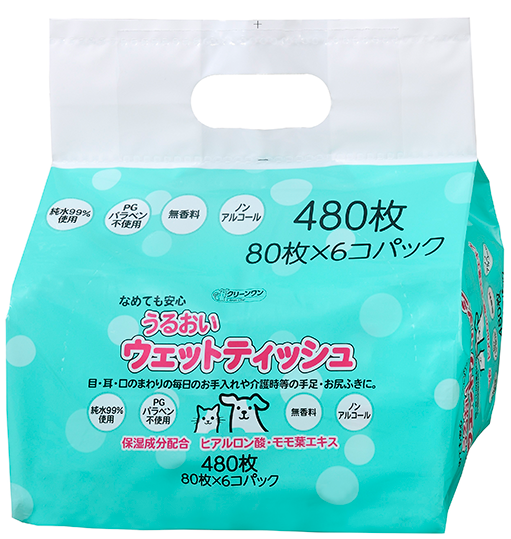 うるおいウェットティッシュ80枚×6個パック