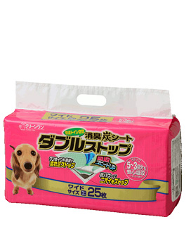 消臭炭シート ダブルストップ ワイド 25枚