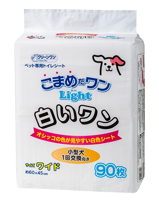 こまめだワン Light 白いワン ワイド 90枚