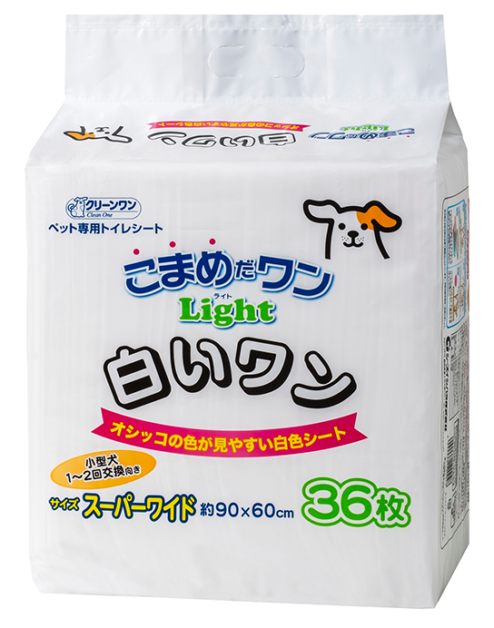 こまめだワン Light 白いワン スーパーワイド 36枚